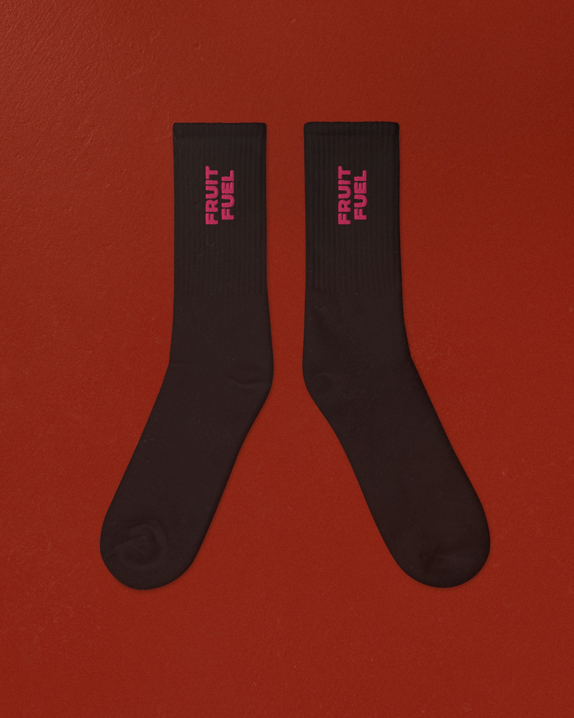 JLU Embroidered Socks Black