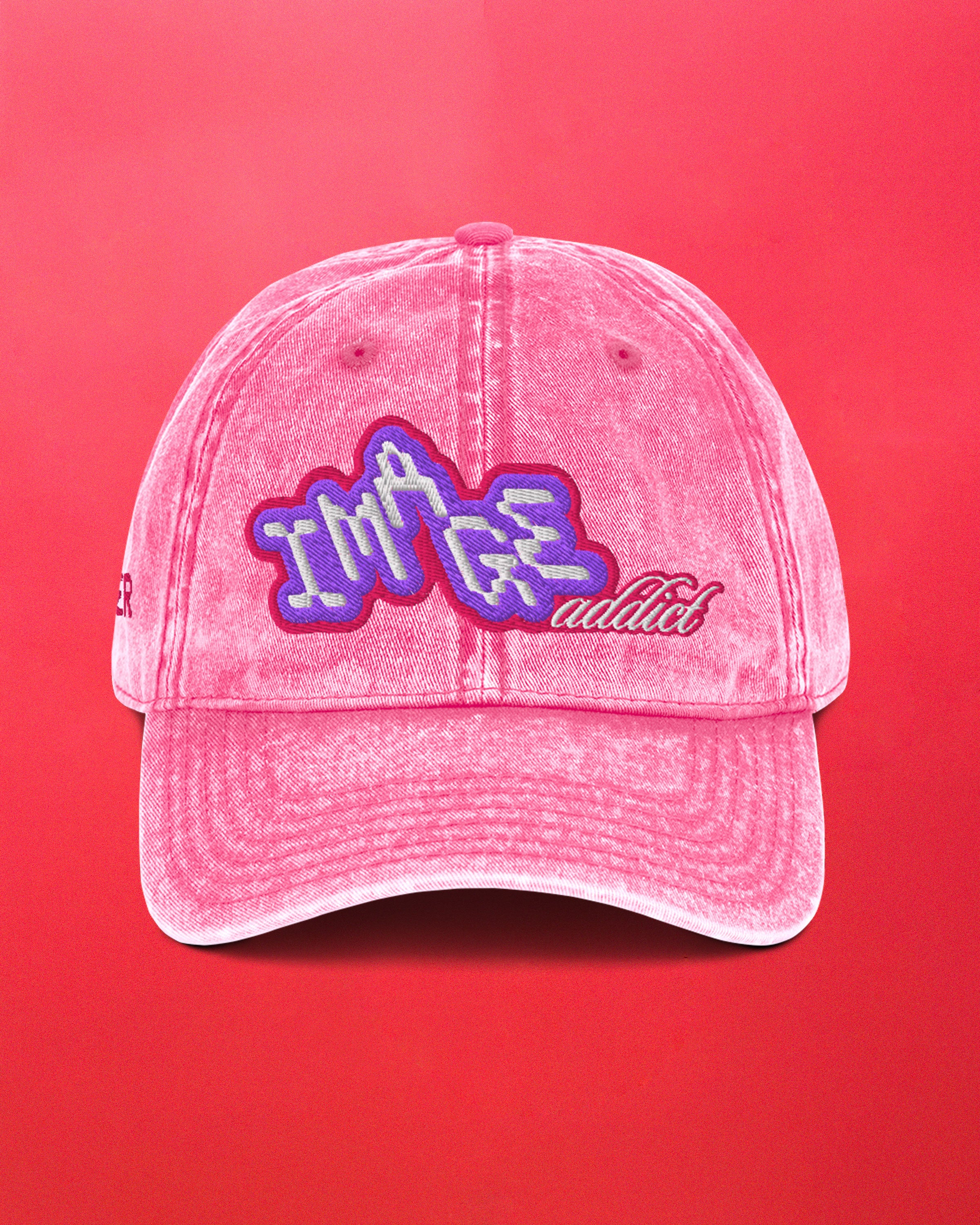 Csuper Cap Image Addict Vintage Pink